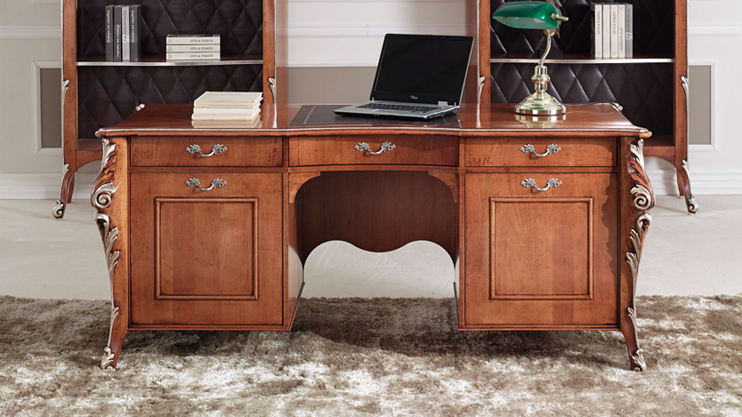 baroque style writing desk cornelio by sevensedie 2140